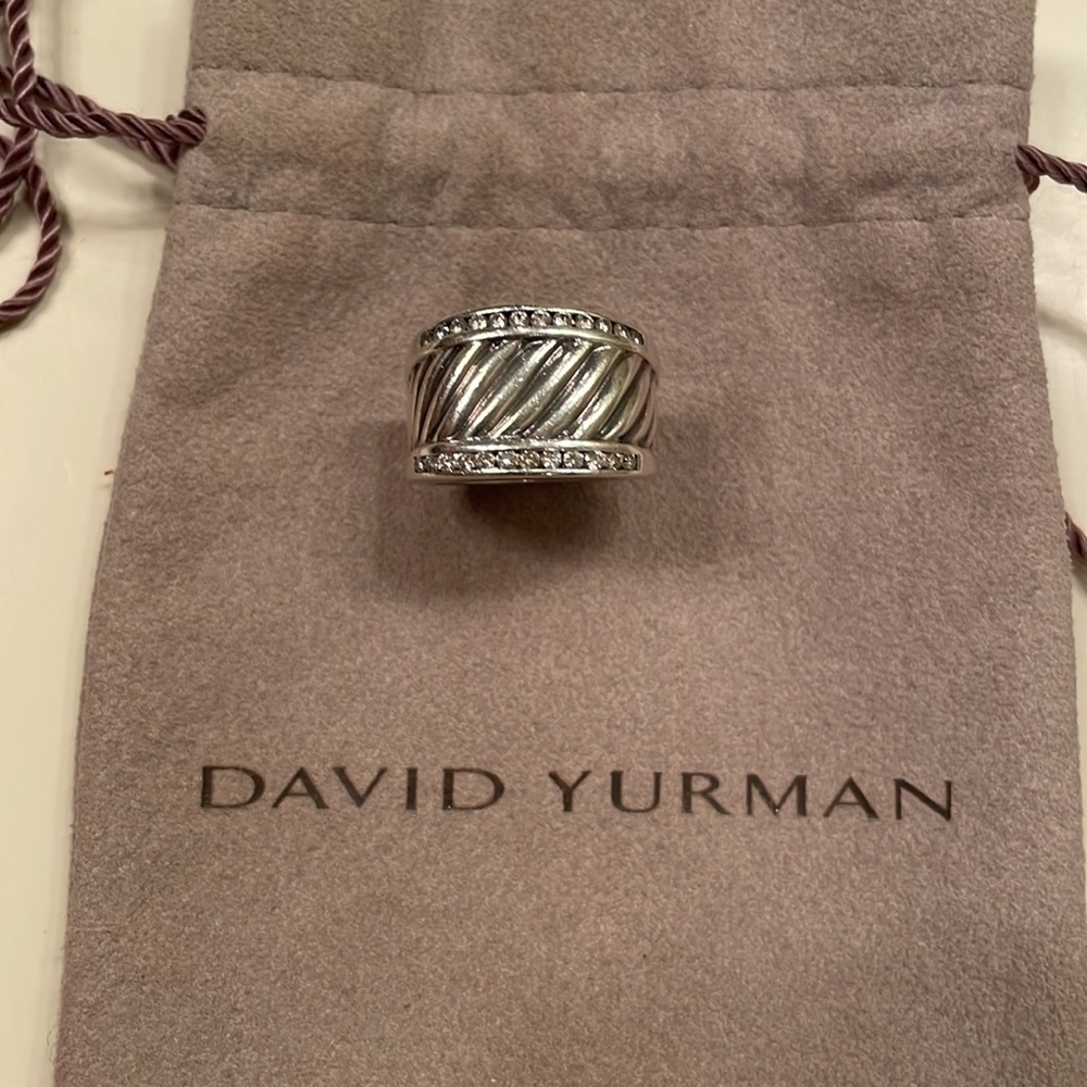 Authentic David Yurman Thoroughbred Cable Ring